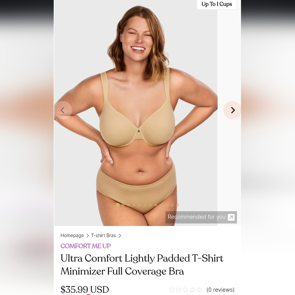 NWOT Tshirt Bra HSIA